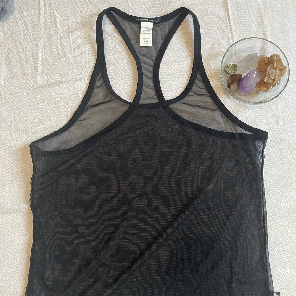 Andrew Christian mesh tank top